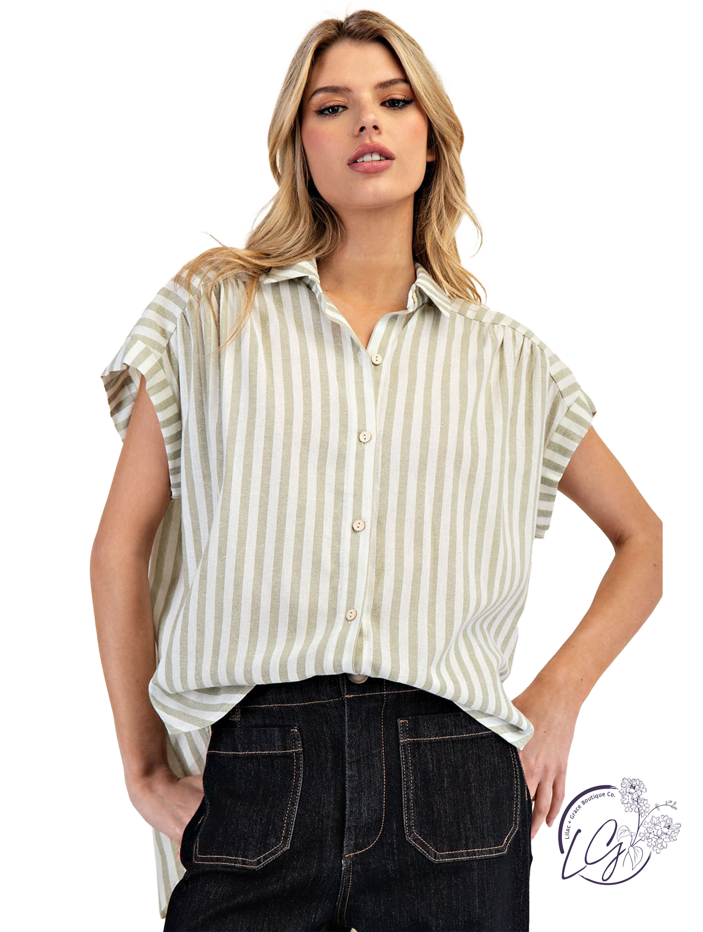 Waves of Ease Blouse Top