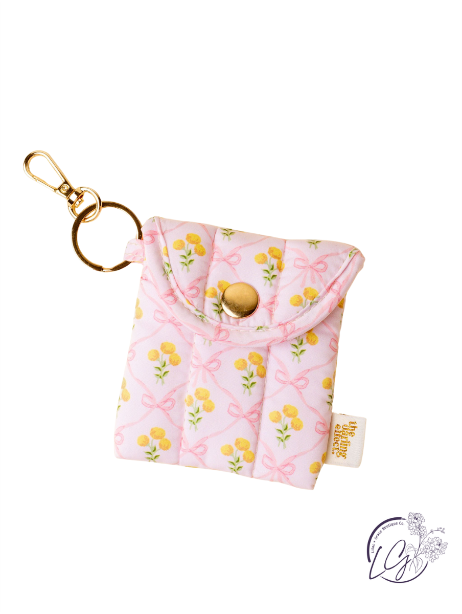 Puffy Earbud Case Keychain