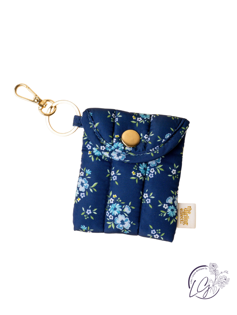 Puffy Earbud Case Keychain