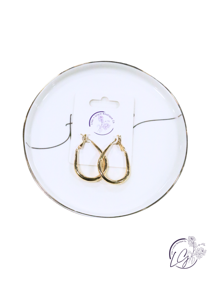 Metalic Hoop Earrings