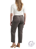 Curvy Makenna Suki Mid Rise Cargo Pants by Silver Jeans