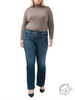 Curvy Georgia Mid-Rise Bootcut Luxe Jeans by Silver Jeans