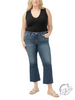 Curvy Alba Mid-Rise Kick Flare Jeans by Silver Jeans