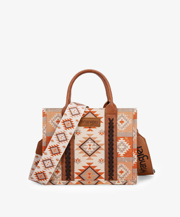 Wrangler Aztec Pattern Dual Sided Print Tote Bag