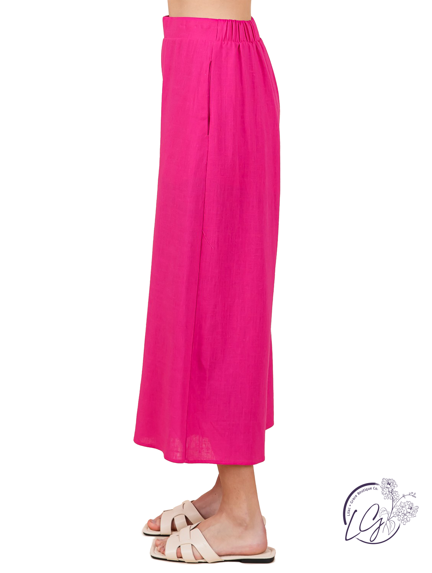 Light & Luxe Wide Leg Linen Pants