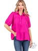 Graceful Gather Puff Sleeve Top