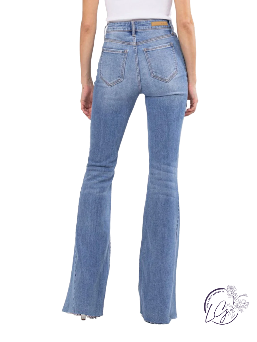 Raelynn High-Rise Super Flare Jean by Cello