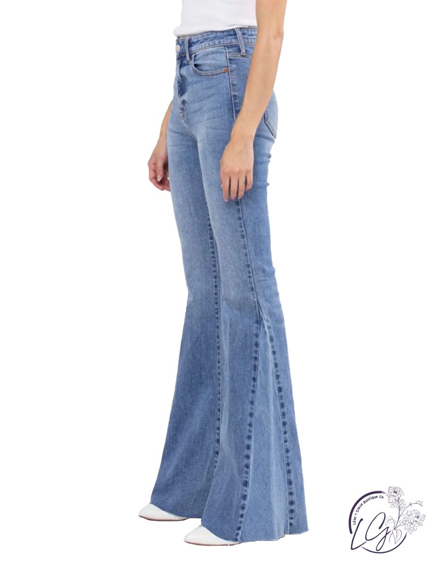 Raelynn High-Rise Super Flare Jean by Cello