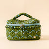 Ruffled Glam & Go Quilted Cosmetic Bag