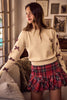 Holiday Ribbon Plaid Sweater