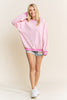 Curvy Chasing Stripes Pullover