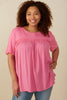 Curvy Ruffle & Ridge Top