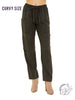 Curvy Coastal Cargo Linen Pants