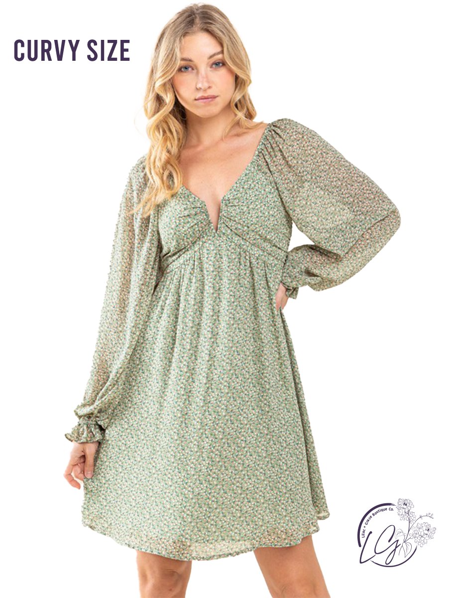 Curvy Serene Symphony Sweetheart Dress