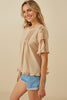 Pintuck Petal Top