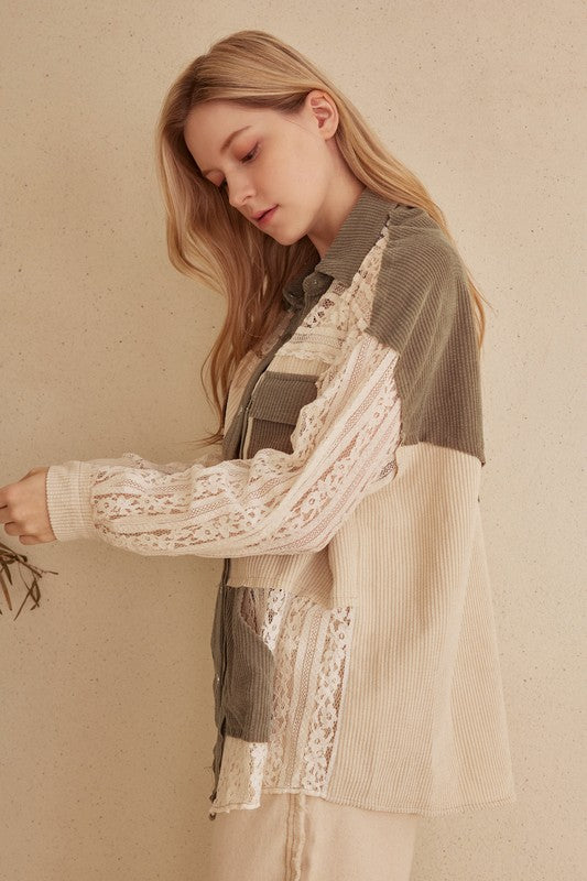 Lace & Latte Shacket