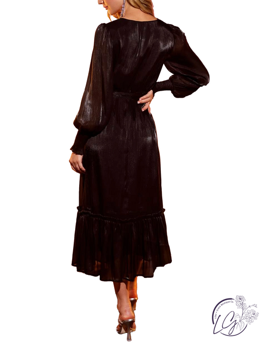 Starlight Wrap Sleeve Dress