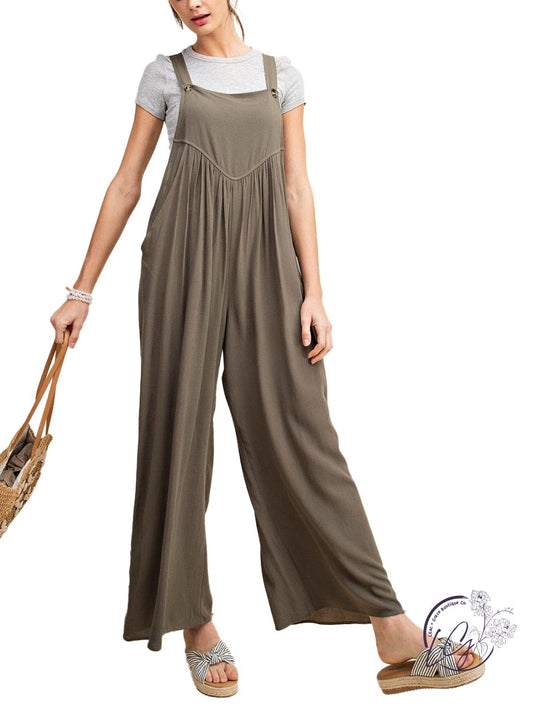 (SALE) Urban Charm Crepe Overall Jumpsuit