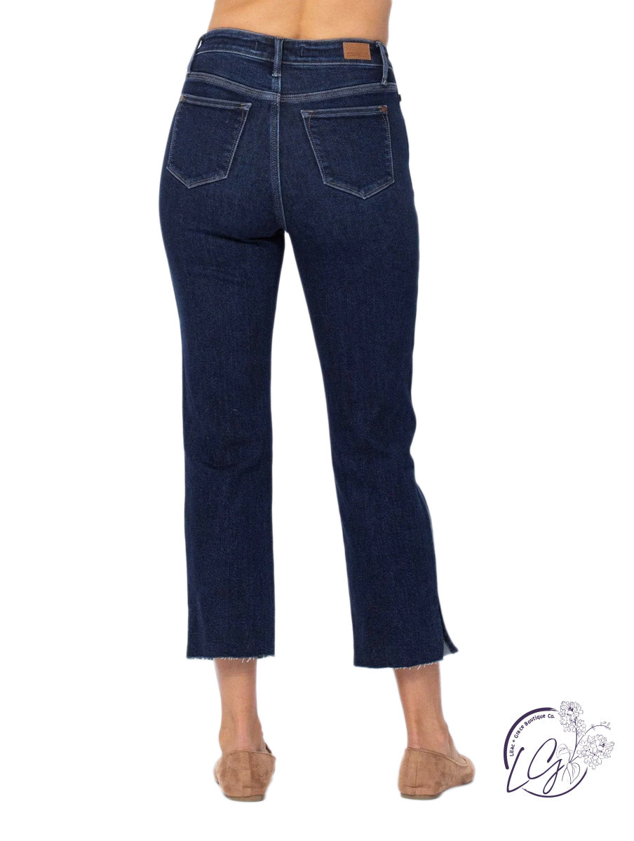 Regina Crop Straight Jeans By Judy Blue