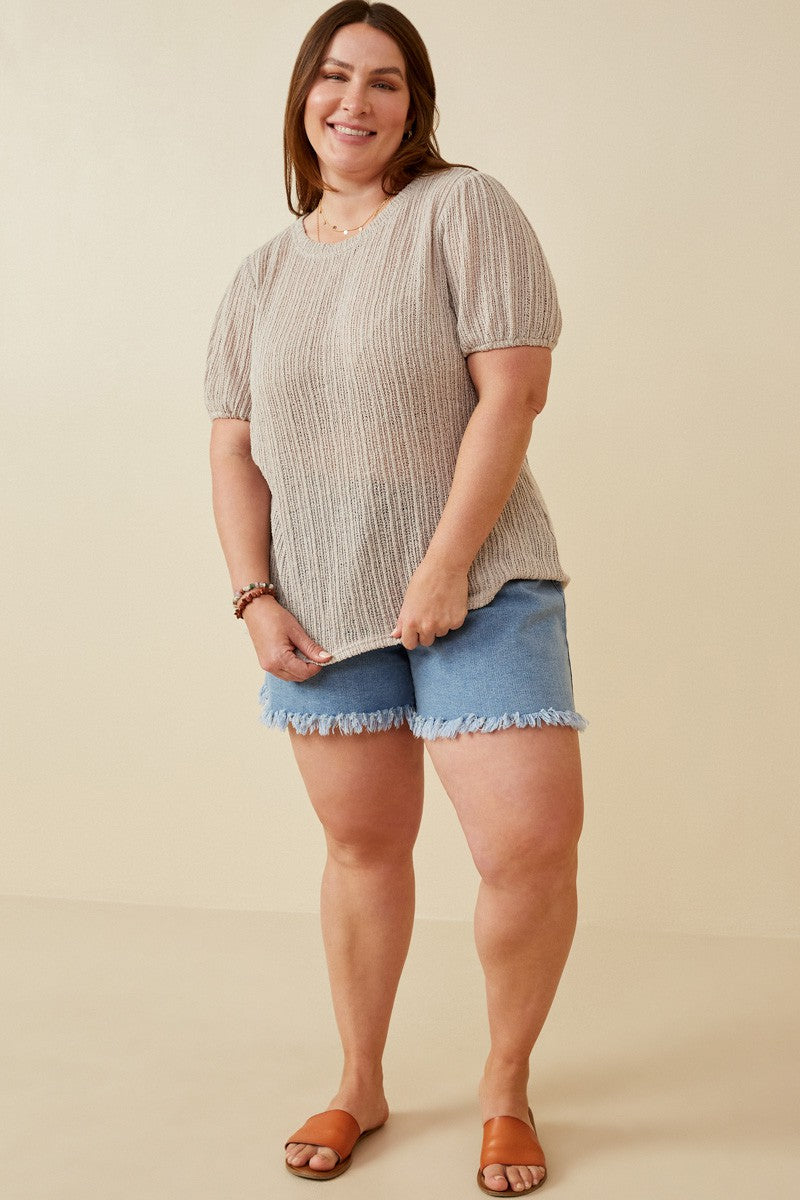 Curvy Soft Sculpt Puff Top