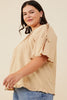 Curvy Pintuck Petal Top