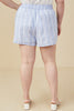 Curvy Lace & Line Shorts