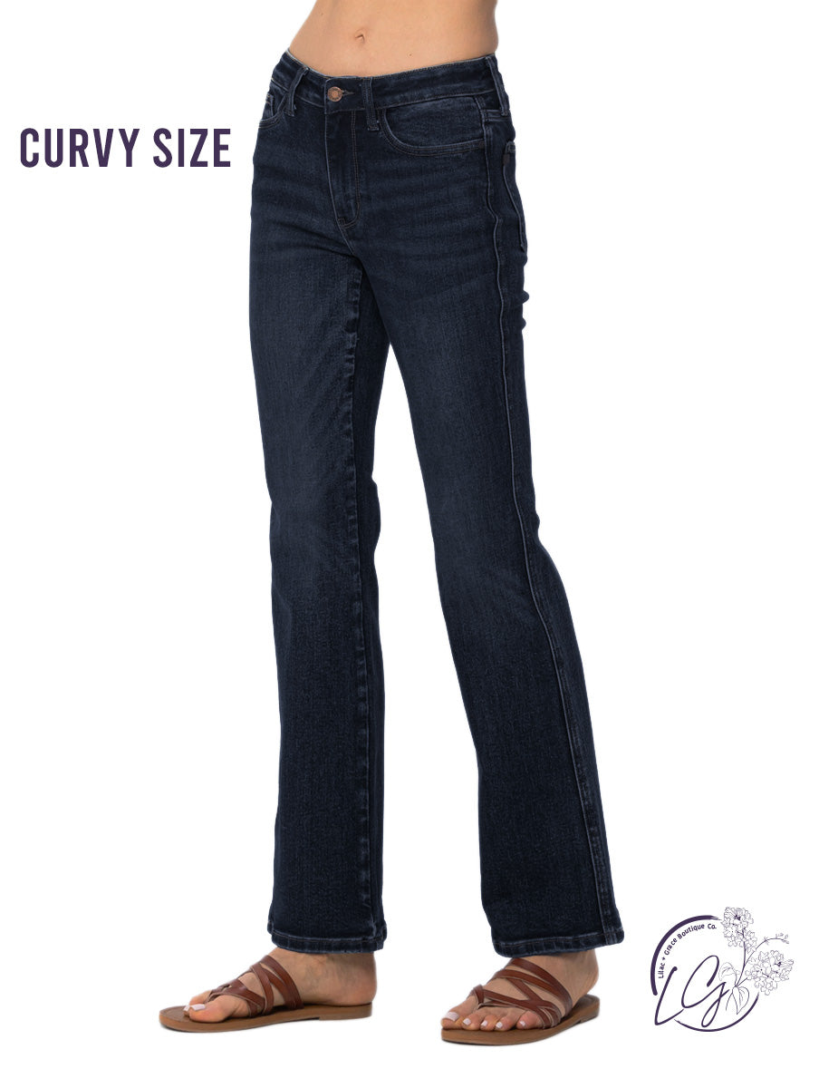 Curvy Virginia Vintage Wash Rugged Bootcut By Judy Blue