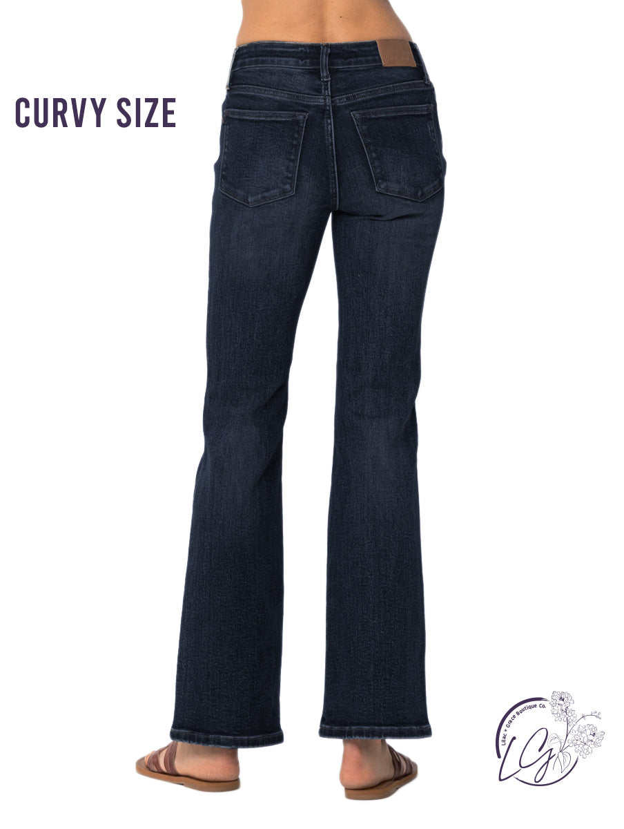 Curvy Virginia Vintage Wash Rugged Bootcut By Judy Blue