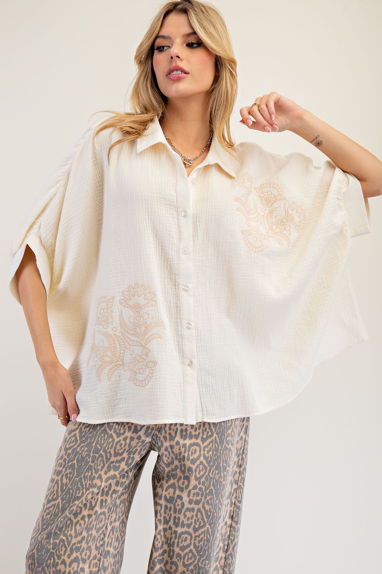 Garden Glow Button-Down