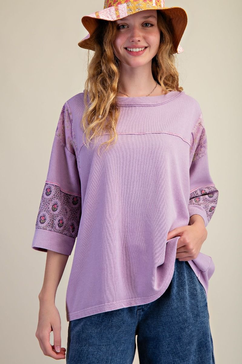 Sunny Collage Oversized Top