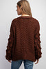 Curvy Sweet 3D Knit Cardigan