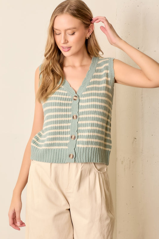 Foam Traces Skin Sweater Vest
