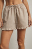 Ruffle Rush Plaid Shorts