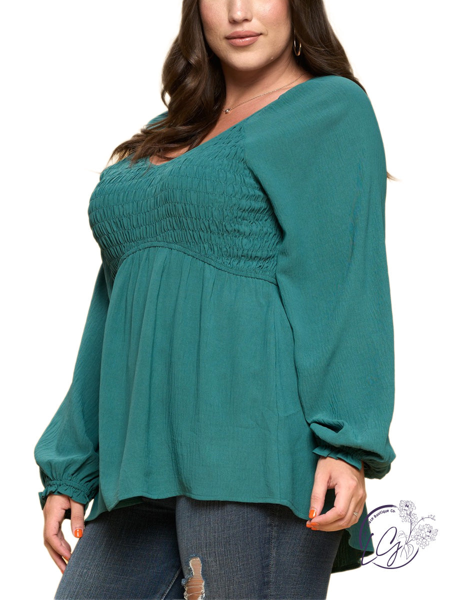 Curvy Confidence Woven Chic Blouse