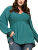 Curvy Confidence Woven Chic Blouse