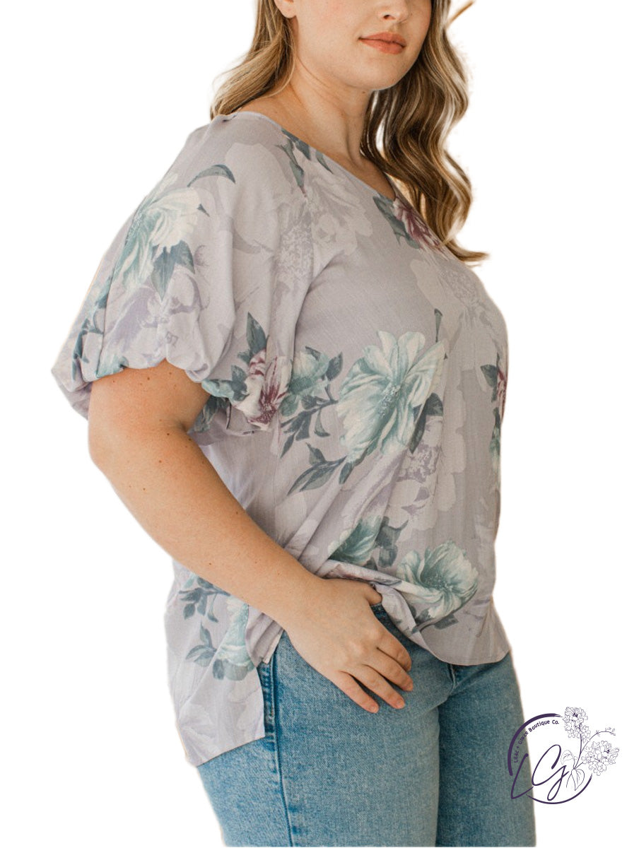 Curvy Sweet Floral Top