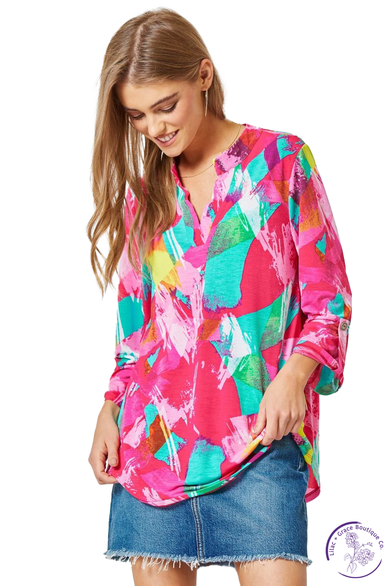 Bright Days Ahead 3/4 Sleeve Top