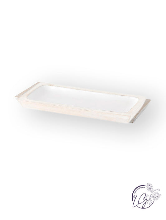 Wood + Enamel Tray