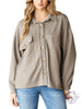 Curvy Effortless Comfort Button-Down