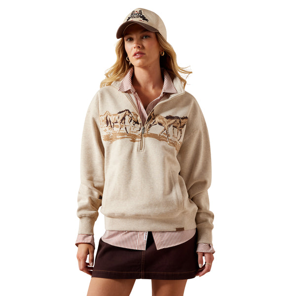 Ariat Running Wild 1/2 Zip Sweatshirt
