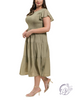 Curvy Rolling Hills Tiered Dress