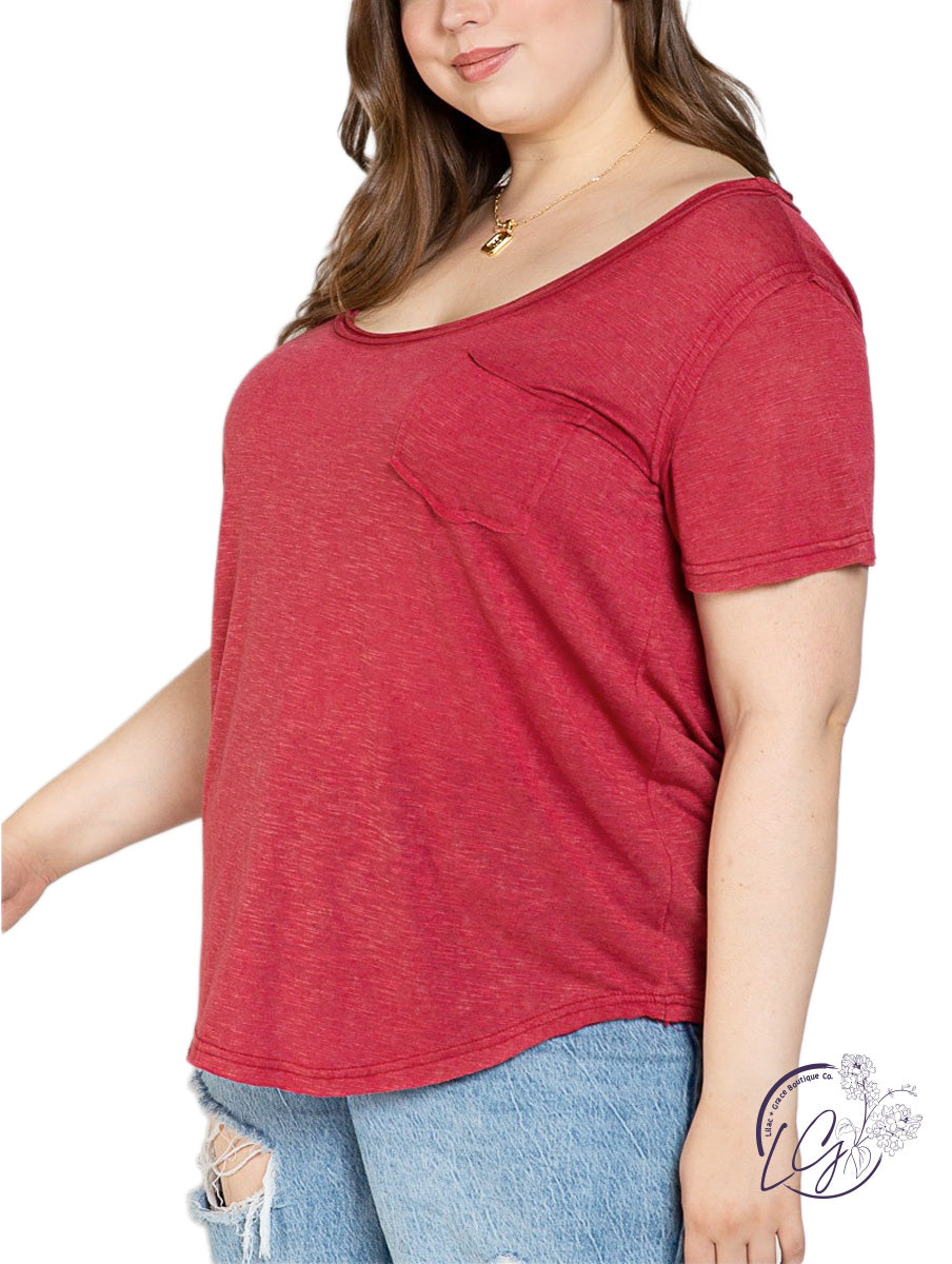 Curvy Basic Needs Short Sleeve Tee