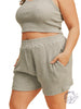 Curvy Cozy Waffle Weave Shorts