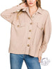 Curvy Effortless Comfort Button-Down