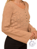 Tell All Bell Sleeve Henley Sweater