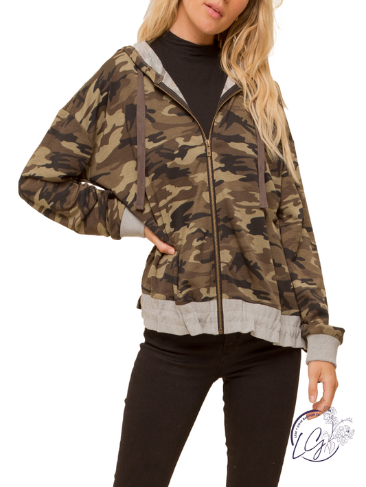 Same Old Camo Zip-Up