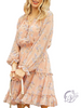 Sunny Breeze Chiffon Long Sleeve Dress