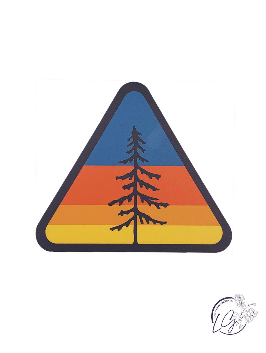 Triangular Tree Patch Sticker