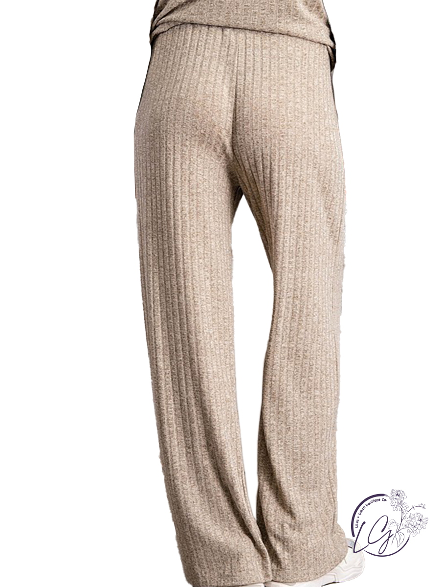 Set The Mood Ribbed Lounge Pants