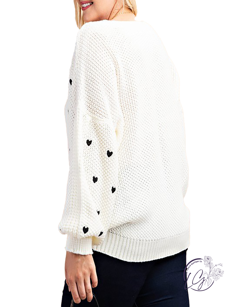 Heart to Heart Embroidered Sweater